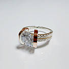 Срібна каблучка з золотом, фото 2