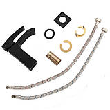 Смеситель для умывальника SANTEP 976-13 Черный матовый, фото 4