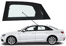 Бічне скло Audi A4 2015-2024 задніх дверей ліве
