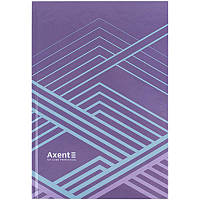 Тетрадь А4 твердая обложка 96 листов Axent Lines сиреневая 8422-583. Канцелярская книга