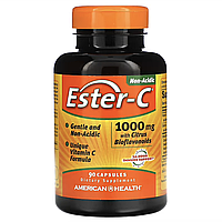 American Health, Ester-C з цитрусовими біофлавоноїдами, 1000 мг, 90 капсул