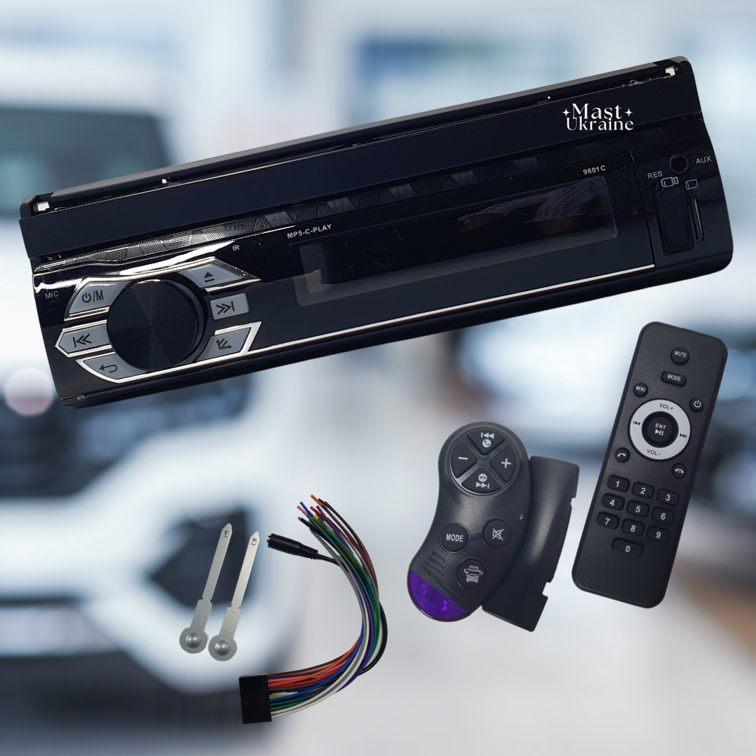 Автомагнітола з 7-дюймовим сенсорним TFT-екраном і пультом дистанційного керування CC-9601, фото 1