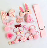 Набір для волосся для дівчинки в подарунковій упаковці на 18 шт 6 кольорів, фото 5