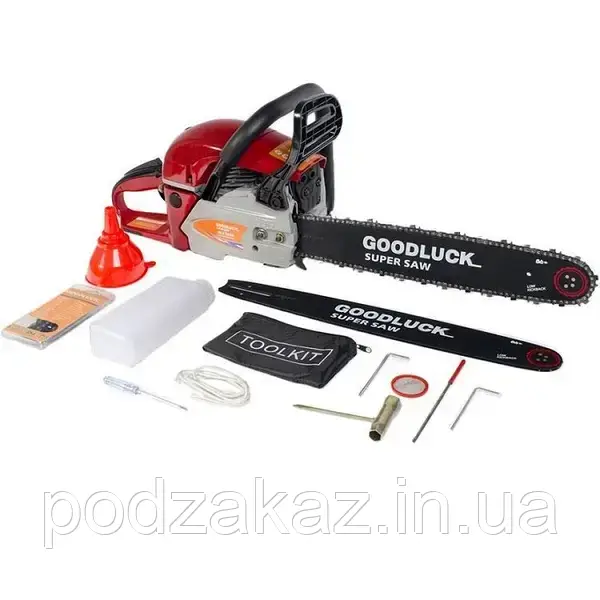 БЕНЗОПИЛА БЕНЗИНОВАЯ GOODLUCK ПРОФИ СЕРИЯ 52 КУБ 2 ГОДА ГАРАНТИИ PODZAKAZ.IN.UA HLZ ОФИЦАЛЬНЫЙ ДИЛЕР В УКРАИНЕ