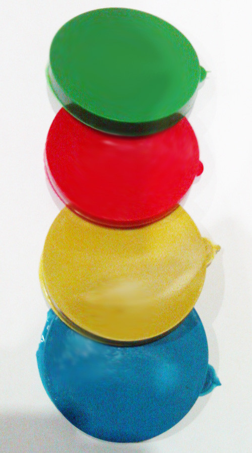 Кришка на банку господарську (скляну), поліетиленова, пряма, різних кольорів, 
?85, H10, фото 1