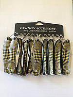 Нож рыбка, нож брелок складной с принтом  552-BLH-5