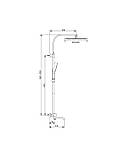 Чорна душова система для ванни SANTEP 976-22 Black, фото 6