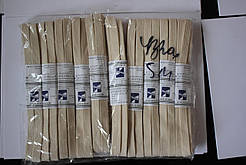 Тесьма в'язана бежева оздоблювальна, гумка трусова, 15 мм / 3,2 метра