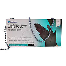 Рукавички нітрілові (чорні) SafeTouch Advanced Black MEDICOM 3,5 г 100шт M
