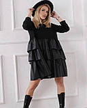 Жіноче плаття габардин 42-48 чорний, фото 3