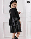 Жіноче плаття габардин 42-48 чорний, фото 2