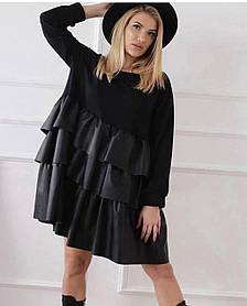 Жіноче плаття габардин 42-48 чорний