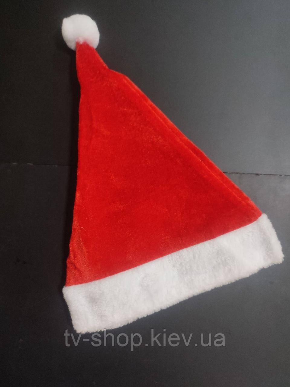 Шапка велюрова Гнома/Санти з хутром, фото 1