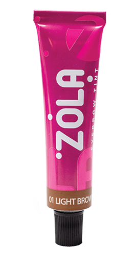 ZOLA Фарба для брів із колагеном 15ml.   01 Light brown, фото 1
