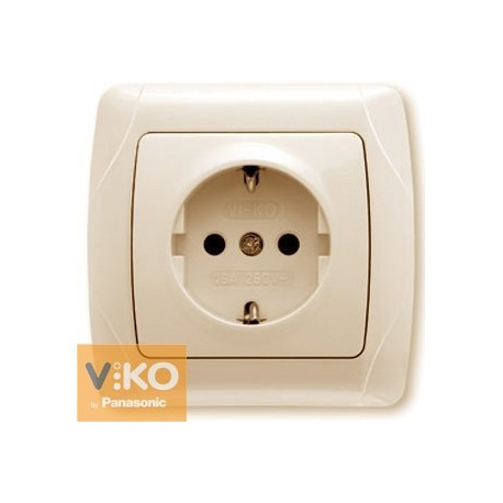 Розетка з ЗК Крем Viko Carmen, 90562008
