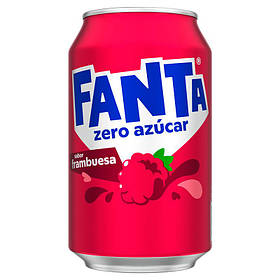 Газований напій Fanta Raspberry Zero Sugar 330ml