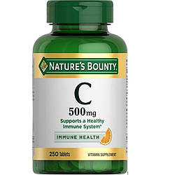 Nature's Bounty Вітамін С 500 мг Нейчес Баунті США 250 таблеток 1474