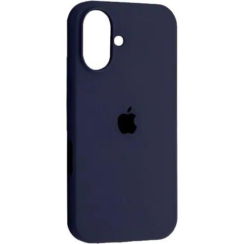 Силіконовий чохол iPhone 16 матове покриття накладний чохол мікрофібра Чорний