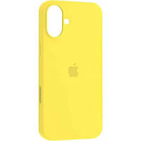 Силіконовий чохол iPhone 16 матове покриття накладний чохол мікрофібра Жовтий