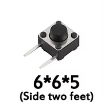 Кнопка тактова 6x6x5 (Side two feet)