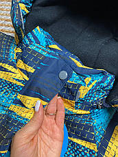 Комбінезон зимовий цільний дитячий теплий на флісі 98 розмір з капюшоном термокомбінезон Lassye, фото 4