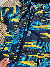 Комбінезон зимовий цільний дитячий теплий на флісі 98 розмір з капюшоном термокомбінезон Lassye, фото 5