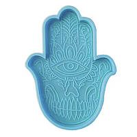 Силіконова форма для декору з епоксидної смоли у вигляді долоні з виерунком