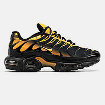 Чоловічі Кросівки Nike Air Max Tn Plus Black Yellow / Найк Аїр Макс ТН Плюс Чорні з Жовтим, фото 3