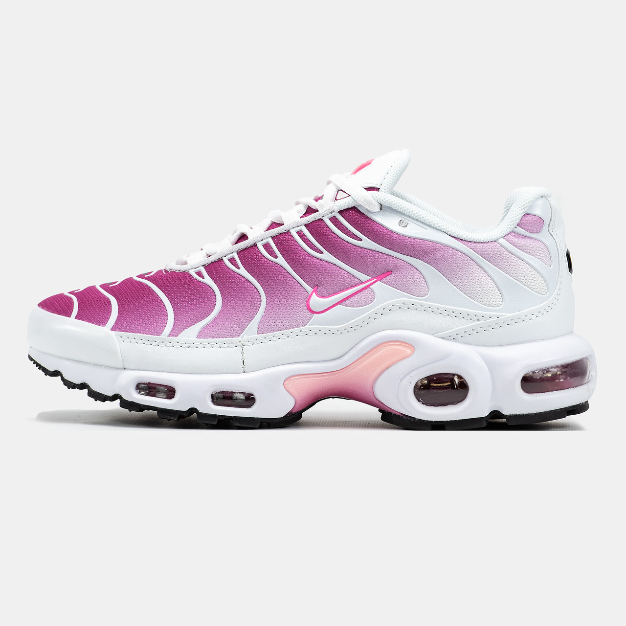 Жіночі Кросівки Nike Air Max TN Plus Pink White / Найк Аїр Макс ТН Плюс Рожеві з Білим
