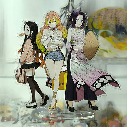 Акрилова статуетка Клинок, що знищує демонів Незуко, Міцури, Шинобу (15 см) / Demon Slayer