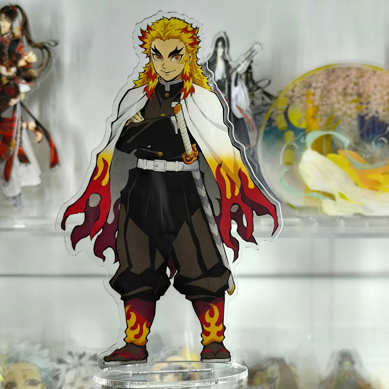 Акрилова статуетка Клинок, що розсікає демонів Ренгоку(18 см) / Demon Slayer, фото 1