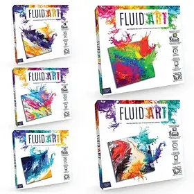 Набір для творчості малювання рідким акрилом Fluid Art KNZ