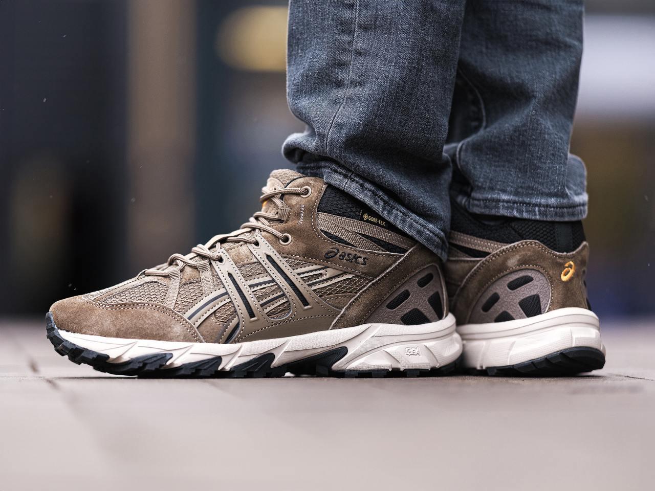 Зимові Чоловічі Кросівки Asics Gel-Sonoma 15-50 GTX High / Асікс Гел-Сонома 15-50 ГТХ Високі Коричневі (Хутро)