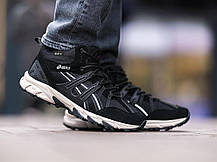 Зимові Чоловічі Кросівки Asics Gel-Sonoma 15-50 GTX High / Асікс Гел-Сонома 15-50 Високі Чорні з Бежевим Хутро, фото 6