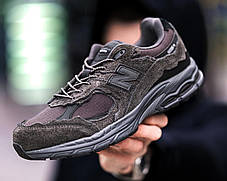 Зимові Чоловічі Кросівки New Balance 2002R Gore-Tex Dark Grey / Нью Беланс 2002Р Гор Текс Темно Сірі, фото 3