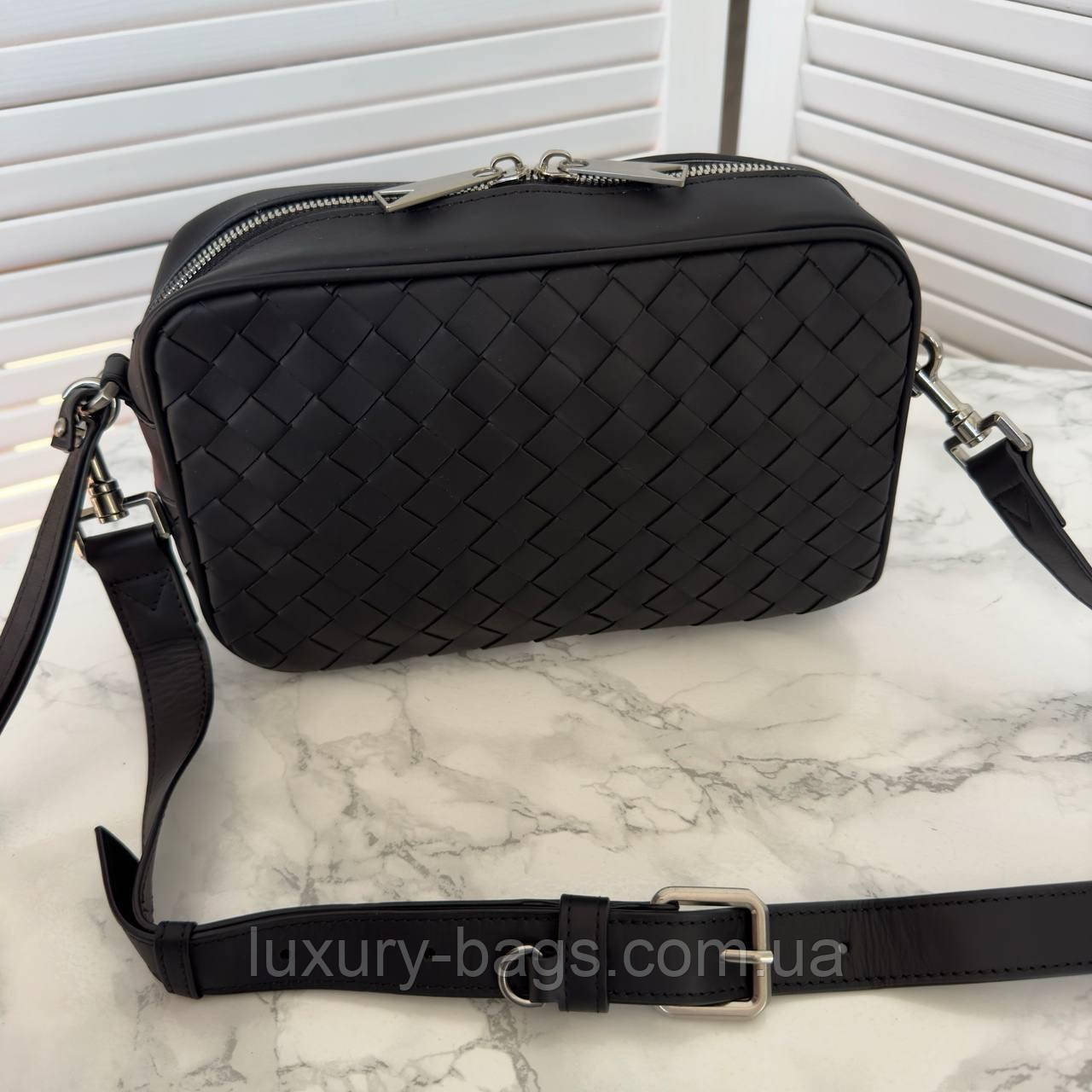 Чоловіча модна сумка зі шкіри Bottega Veneta