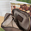 Чоловіча шкіряна стильна мінісумка Gucci (люкс якість), фото 6