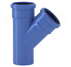 Трійник для каналізації VALSIR TRIPLUS D 32х45° (12 dB(A)) безшумна (Італія) 650501