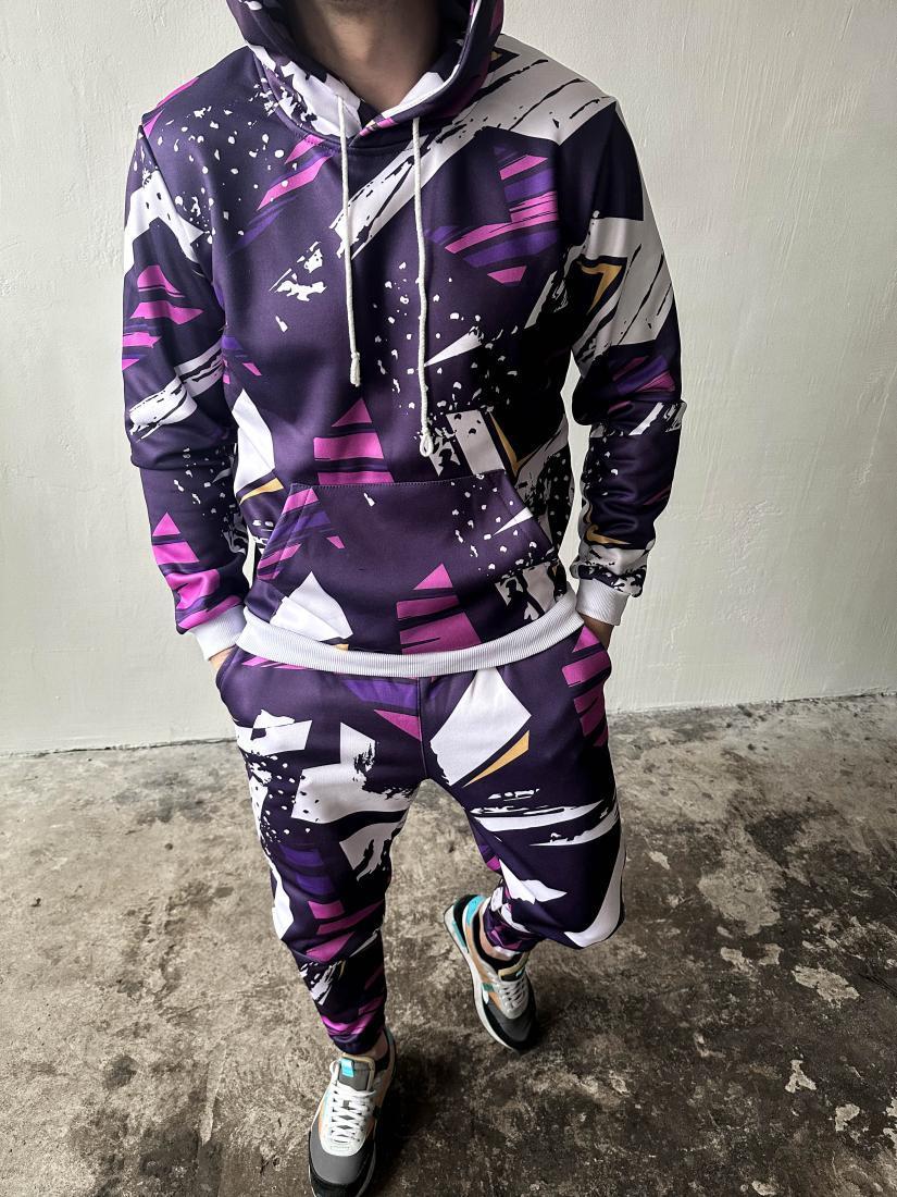 Теплий спортивний костюм худі+штани чоловічий