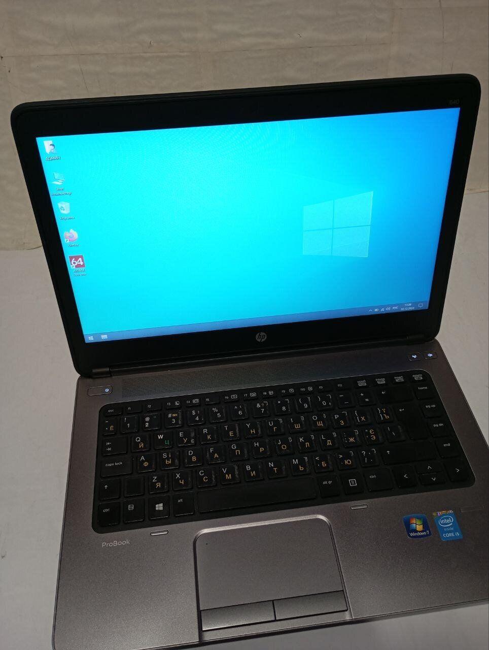 Б/в Ноутбук Б-клас HP ProBook 640 G1 14" 1366x768| Core i5-4200M| 8 GB RAM| 240 GB SSD| HD 4600
