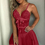 Пеньюар з мереживом – легкий пеньюар для сну, подарунок для коханої, фото 6