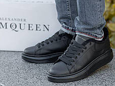 Зимові Чоловічі Кросівки Alexander McQueen Black Fur / Александр Макквін Чорні (Хутро), фото 4