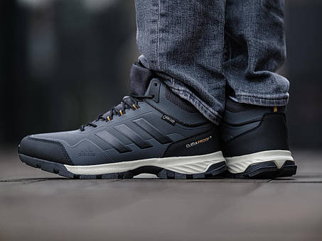 Зимові Чоловічі Кросівки Adidas Сlimaproof Gore-Tex Grey Fur / Адідас Клімапруф Гор Текс Сірі (Хутро), фото 1
