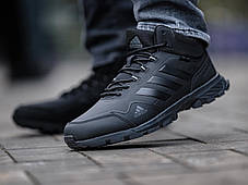 Зимові Чоловічі Кросівки Adidas Сlimaproof Gore-Tex Black Fur / Адідас Клімапруф Гор Текс Чорні (Хутро), фото 4