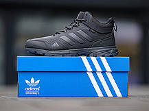 Зимові Чоловічі Кросівки Adidas Сlimaproof Gore-Tex Black Fur / Адідас Клімапруф Гор Текс Чорні (Хутро), фото 5