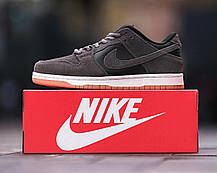 Зимові Чоловічі Кросівки NIke SB Dunk Low Winter Dark Grey / Найк СБ Данк Вінтер Низькі Темно Сірі (Хутро), фото 5