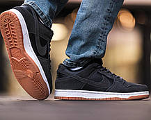 Зимові Чоловічі Кросівки NIke SB Dunk Low Winter Dark Grey / Найк СБ Данк Вінтер Низькі Темно Сірі (Хутро), фото 6