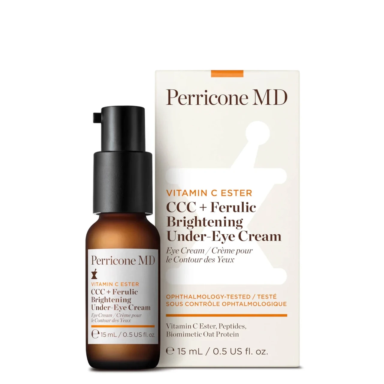 Освітлювальний крем для шкіри навколо очей Perricone MD Vitamin C Ester CCC + Ferulic Brightening Under-Eye Cream (15 мл)