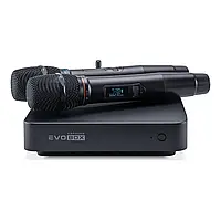Караоке-система для дому EVOBOX Plus [Black] з цифровими мікрофонами та EvoCase у комплекті