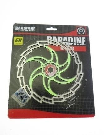 Ротор Baradine DB-05 180 мм сріблясто-зелений (07391)